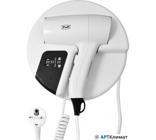 Сушилка для волос Puff 1202B (белый, с доп. розеткой) Сушилка для волос Puff 1202B (белый, с доп. розеткой)