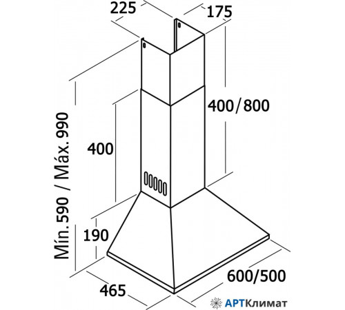 Кухонная вытяжка CATA V3-S500 IV Кухонная вытяжка CATA V3-S500 IV