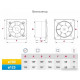 Осевой вентилятор Awenta System+ Silent 125H KWS125H-PECB125P