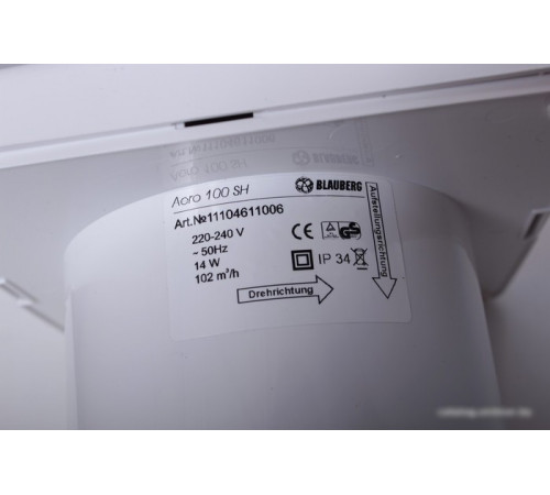 Blauberg Ventilatoren Aero 100 H Blauberg Ventilatoren Aero 100 H