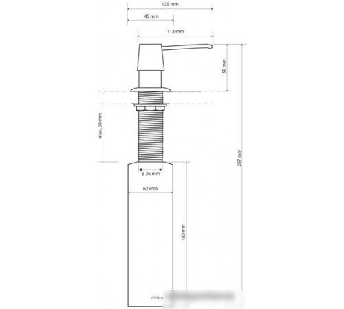 Дозатор Bemeta Hotel 136109012