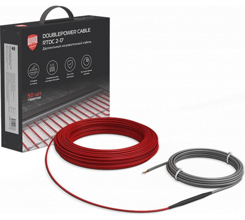 Нагревательный кабель Royal Thermo Doublepower Cable RTDC 2-17-100 5.9 м. 100 Вт (комплект)