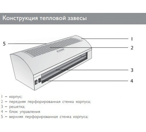 Тепловая завеса ZILON ZVV-0.6E3M Тепловая завеса ZILON ZVV-0.6E3M