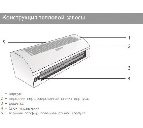 Тепловая завеса ZILON ZVV-1.5E9S Тепловая завеса ZILON ZVV-1.5E9S