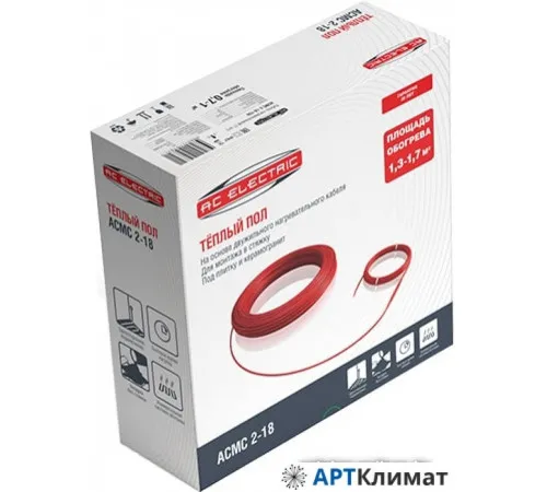 Нагревательный кабель AC Electric ACMC 2-18-1350 Нагревательный кабель AC Electric ACMC 2-18-1350