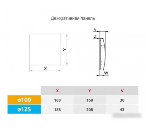Осевой вентилятор Awenta System+ Turbo 125M KWT125M-PECB125M Осевой вентилятор Awenta System+ Turbo 125M KWT125M-PECB125M