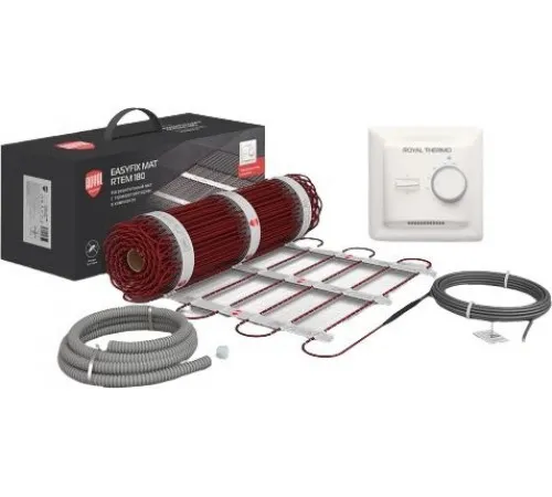 Нагревательный мат Royal Thermo EasyFix Mat RTEM 2-180-2.5 2.5 кв.м. 450 Вт (с терморегулятором Basic) Нагревательный мат Royal Thermo EasyFix Mat RTEM 2-180-2.5 2.5 кв.м. 450 Вт (с терморегулятором Basic)